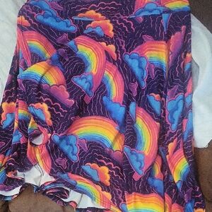 Vibrant Rainbow Skirt